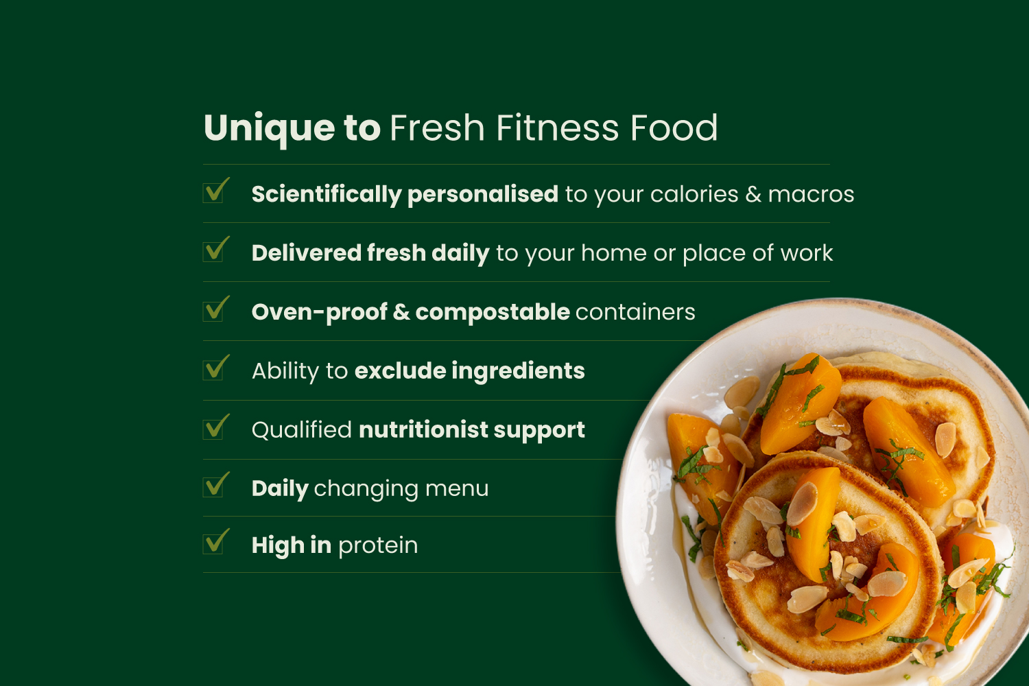 Daily Healthy Meal Delivery Service Meal Prep Fresh Fitness Food